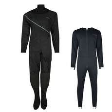 Typhoon Ladies Beadnell Ezeedon Drysuit & Undersuit - Black/Grey 100192
